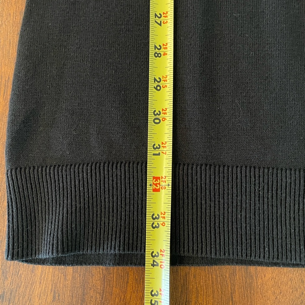 Michael Kors Black Knit Sweater Dress XS with Gold Zippered sleeves EXTRA SMALL - Picture 13 of 16
